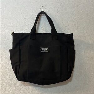 Black Cloth Bag Tote for Men